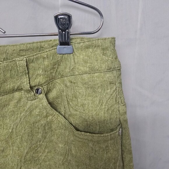 Eric Green Textured Straight Leg Jeans Boho Retro Stretch 12 - Picture 4 of 13